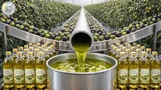 Dentro de una Fábrica de Aceite de Oliva Producción Extra Virgen del Olivar a la Botella