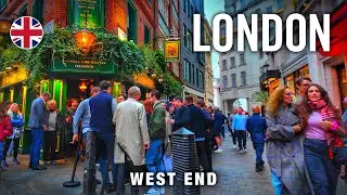 London Walking Tour 4K 🇬🇧 Leicester Square & West End