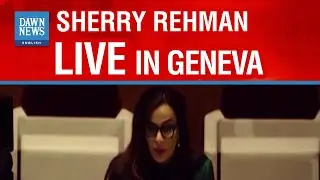 Minister For Climate Change Sherry Rehman Speaking At An Event In Geneva