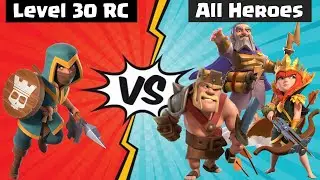 LEVEL 30 ROYAL CHAMPION VS ALL HEROES | Clash of Clans