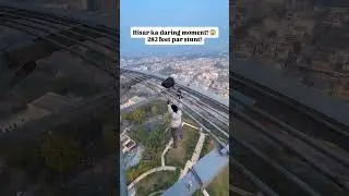 282 Feet High Stunt on Jindal Tower, Hisar 😱 | Shocking Viral Short