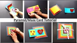 DIY | Layered Scrapbook | Pyramid/ Maze Card Tutorial