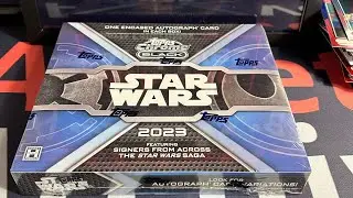 Opening a box of 2023 Star Wars Topps Chrome Black