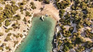 Tersane Bay | Swimming at Kekova&rsquo;s Sunken City (Drone Footage)