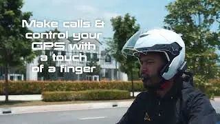 Connect your mobile phone with Cardo Spirit . Eyes on the road. Hands on the bar.