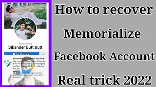 How To Recover Facebook Memorialize Account 2022 |Memorlized Facebook |Recover Remembering Facebook