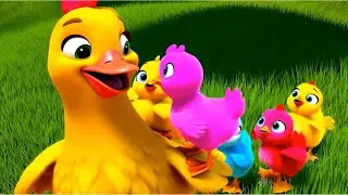 Five Little Chicks | Cute & Fun Nursery Rhymes | Kids Songs & Baby Songs