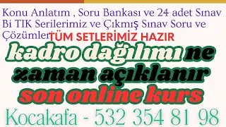 EKPSS ATMA SAYILARINDA DAĞILIM NASIL OLUŞUR?Başvurular ne zaman başlar? Bİ TIK EKPSS SETİMİZHAZIRDIR