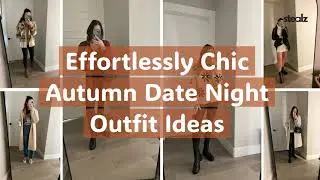 MASTER COZY STYLISH FALL DATE NIGHT LOOKS! #over40 #autumn #outfits