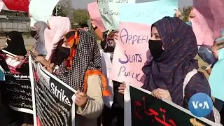Pakistani Women Studying Medicine in Afghanistan Protest Taliban Education Ban | VOANews