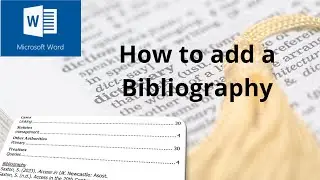 How to add a bibliography entry into a Microsoft Word document