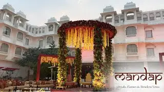 Mandap Decor | Indian Wedding | Decor Ideas | The Palace, Jaipur | Wedding Planner | DSWP