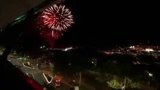 Timelapse Cairns Street Parade Fireworks Queensland Australia