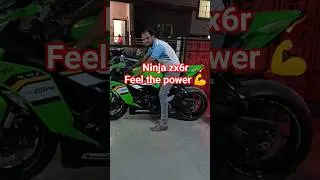 Ninja zx6r feel the power #kawasaki#ninja#zx6r#power#acceleration #superbike#shorts#viral#ytshorts
