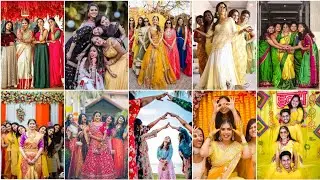Best Wedding Photoshoot Poses for Sisters | Stylish Sister Photoshoot Ideas.