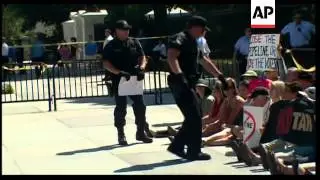 Actress Daryl Hannah arrested in White House oil protest