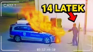 14-Latek Podpalił 2 radiowozy - Chore Sytuacje na Polskich Drogach