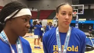 Michiyah Simmons, Alexis Gibbs on Somerset Prep's second straight girls' basketball state title