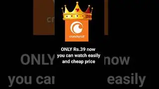 crunchyroll only 39rs | crunchyroll cheap subscription | best deal 🤝| crunchyroll fan subscription