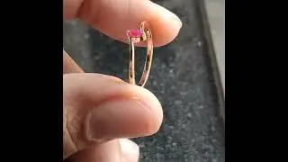 14k Marquise Ruby Ring, Marquise Ruby Engagement Ring, Minimalist Pink Ruby Ring,GemsJewelleryIN
