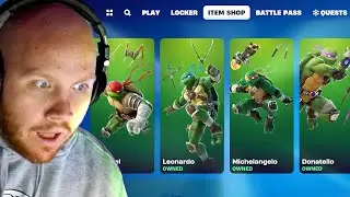 FORTNITE SENT ME THE TMNT SKINS EARLY