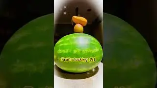 Watermelon stacking! #shorts #stacking #fruits #asmr #viral #satisfying
