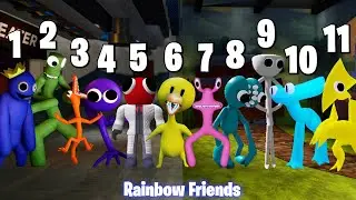 NEW RAINBOW FRIENDS ALL PHASES - Friday Night Funkin' (CYAN,YELLOW)