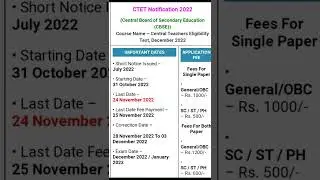Central Board of Secondary Education (CBSE))Notification 2022#short