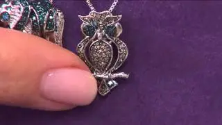 Bitty Critter Diamond Slide, Sterling, 1/8 cttw, by Affinity with Lisa Robertson