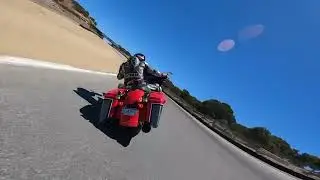 Harley-Davidson Road Glide Special Lap at Laguna Seca with Kyle Wyman