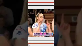 Russian volleyball player Tatiana Tolok the Monster point for Novara in defeating Milano