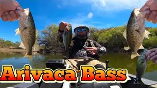 Arivaca Bass, kayak fishing Arivaca Lake AZ.