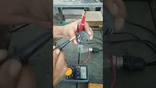 OLP testing with the help of series testing lamp and multimeter. (over load protector)