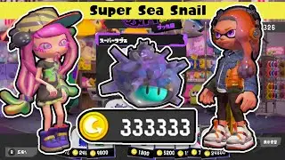 [Splatoon 3] Paid 333333 to Buy Super Sea Snail from Harmony in General Store Locker Display