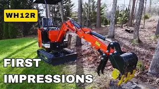 Китайский мини-экскаватор AGT WH12R &mdash; обзор и первые впечатления