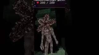 I saw the Demogorgon 😰 #minecraft #strangerthings #horror #shorts