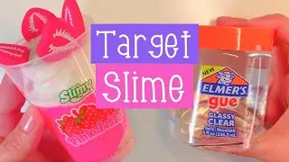 Target Slime Review!! Trying ELMER'S GUE + asmr