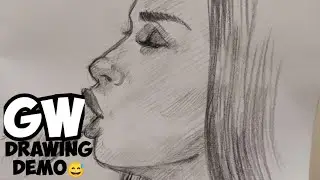 how to draw girl love's  mushroom 😅| figure drawing demo
