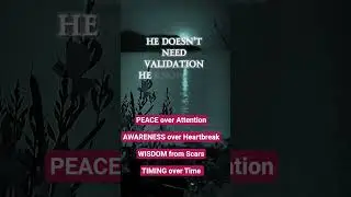 Choose Peace over attention. Sharpen in Solitude. Wisdom from Scars. Trust timing over Time.#power