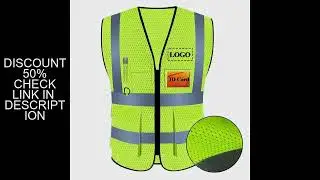 Summer Mesh Safety Vest Hi Vis Construction Work Clothes for Men Women Breathable Volunteer Uniform