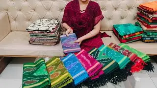 🌹8341904104🌹seco pochampally pattu dress materials with free shipping 💐💐