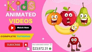 How to Create Kids Educational Animated Videos | Faceless Animated YouTube Videos | #canvatutorial