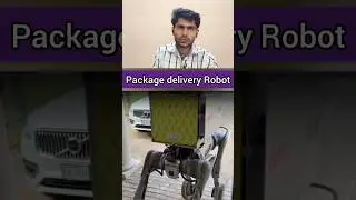 Package delivery Robot _  Smart Robot _ Tech Gadgets #viralvideo