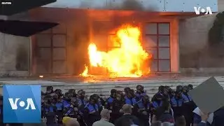 Albanian Opposition, Police Clash at Anti-government Rally