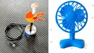 How To Make A Portable Mini Fan | DIY Mini Fan At Home | Electric Fan