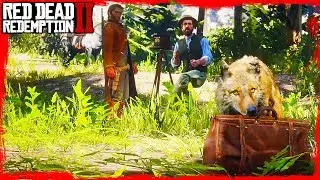 Coyote steals the bag from photographer Albert Mason in Red Dead Redemption 2