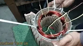 3hp 3phase motor winding connection | 3Phase 36 slot induction motor rewinding connection 144 RPM 