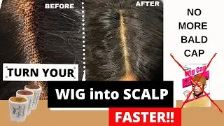 *NEW* Turn your lace wig into scalp using one product! Hide Grids and Tint Lace | PERFECT LINE SWISS