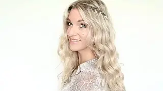 Waterval vlecht in los haar.