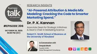 AI, Big Data & Smarter Marketing Decisions | Conversation with Dr. P. K. Kannan